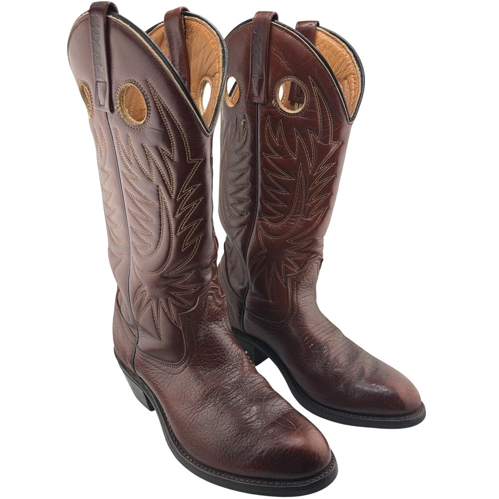 Red Wing‎ Pecos Western Boots 6.5 D Brown Leather Vintage Cowboy Boho Workwear